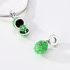 Original 925 Sterling Silver Bead Charm Open able Easter Egg Pendant Fit Original Bracelet Necklace For Women DIY Jewelry Gift