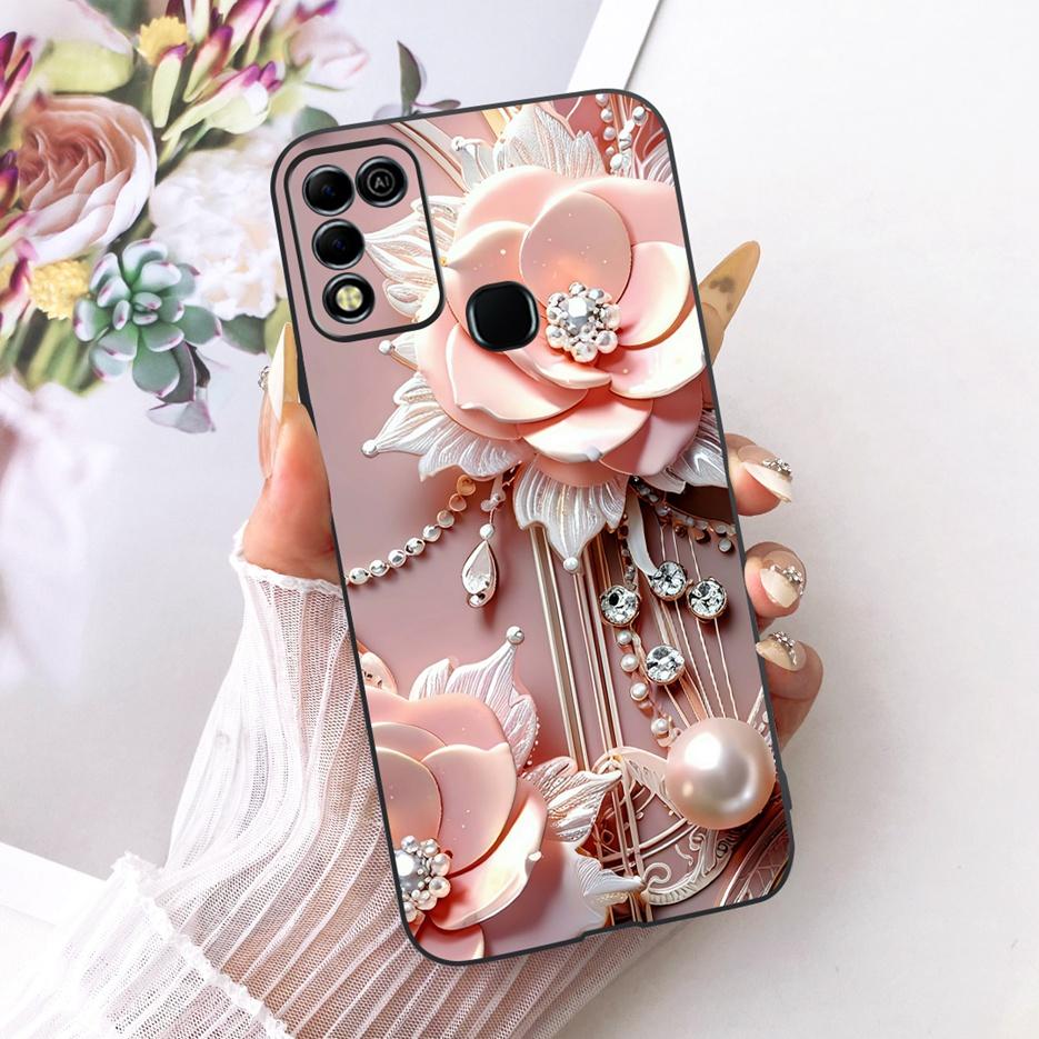 For Infinix Hot 11 Play Case Stylish Butterfly Tree Painted Cover Soft TPU Phone Case For Infinix Hot 10 Play X688C X688B Fundas