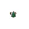 Senior Sense Green Calabash Zircon Necklace Country Tide Collarbone Chain  Women