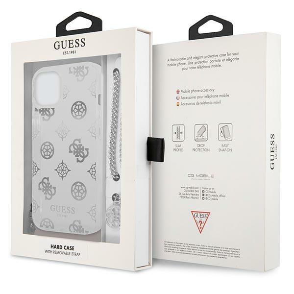 Guess Guhcp13Skspesi Iphone 13 Mini 5,4 Srebrny/Silver Hardcase Peony Chain Collection