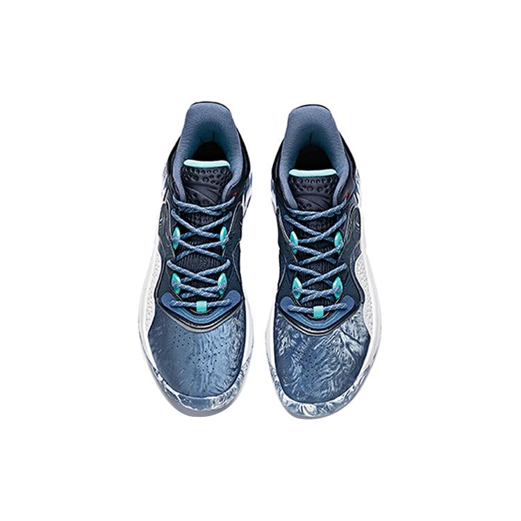 Anta Speedy Decision Textile, Synthetic Leather Cushioning Slip Resistant Abrasion Resistant Mid top Basketball Shoes 112041612-3