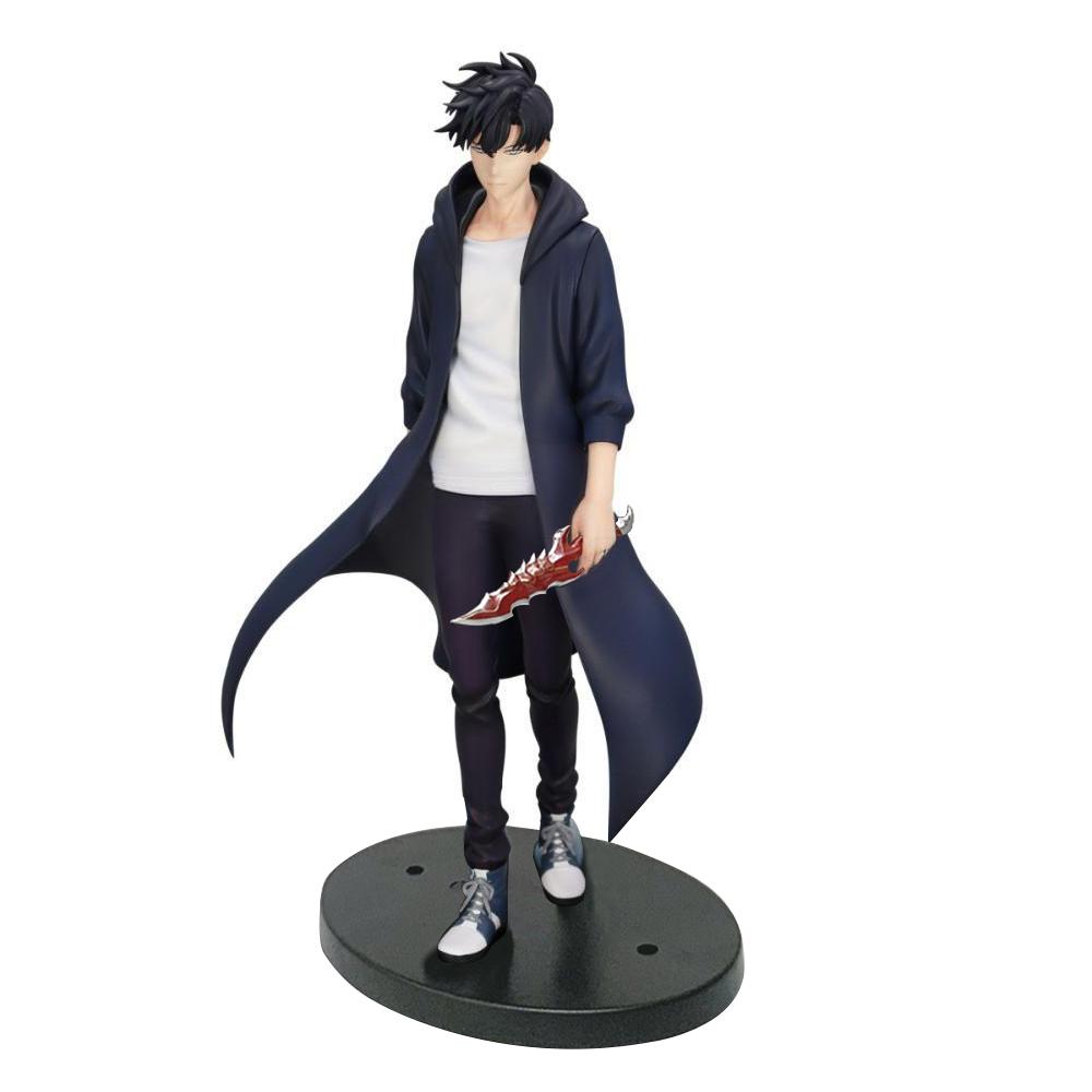 Solo Anime Figur Sung Jinwoo stehend Action Figur Sung Jin Woo Figur Statue Modell hübsch Sammlung Erwachsener Junge Anime Geschenk