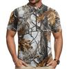 Men's Short Sleeve Cycling Jersey Breathable Quick Dry Half Zipper Round Neck Lightweight Sportswear for Outdoor Riding
