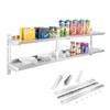 Double Steel Wall Shelf, Adjustable, 180cm