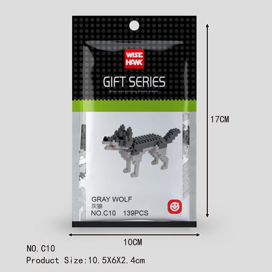Mini Tiere Mikropartikel Bausteine Diamantsteine Kinderspielzeug Katze Hund Fisch Vögel Modelle Montage Spielzeug Geschenksets