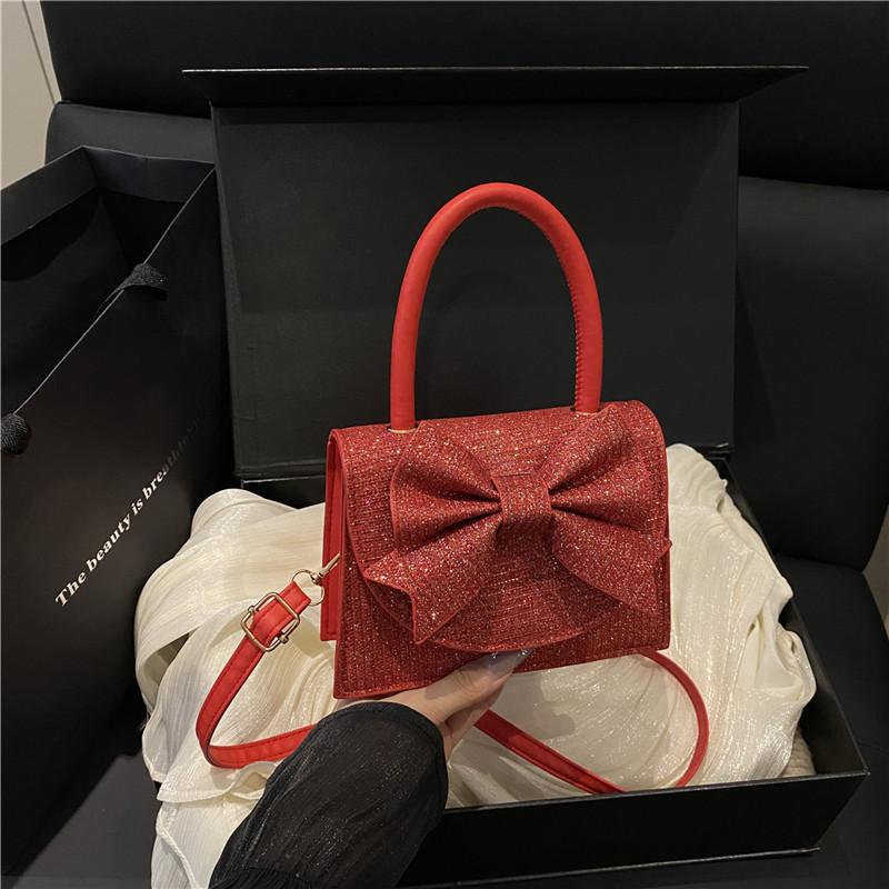 Leichte Luxus Strass Tasche, Handtasche, Abendkleid, Dinner Tasche, Schleife