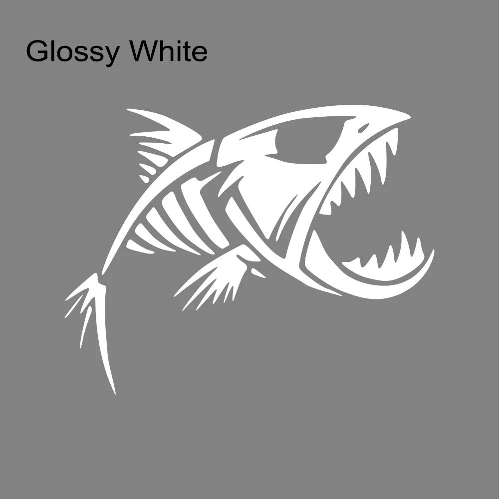 Skeleton Fish Sticker Car Fisherman Graphics Window Truck Windshield Body Boat Fishbone Vinyl Film Decals Waterproof Decoration