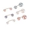30 Pcs Brooch Pins Fashionable Durable Not Easily Fade Good Gloss Simple Classic Faux Pearl