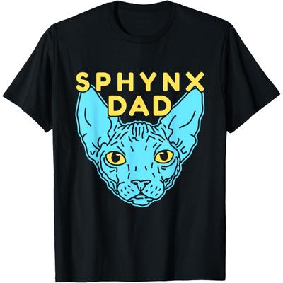 Sphynx Papa Kat Papa Sphinx Kaal Kat Eigenaar Sphynx Kat T-shirt