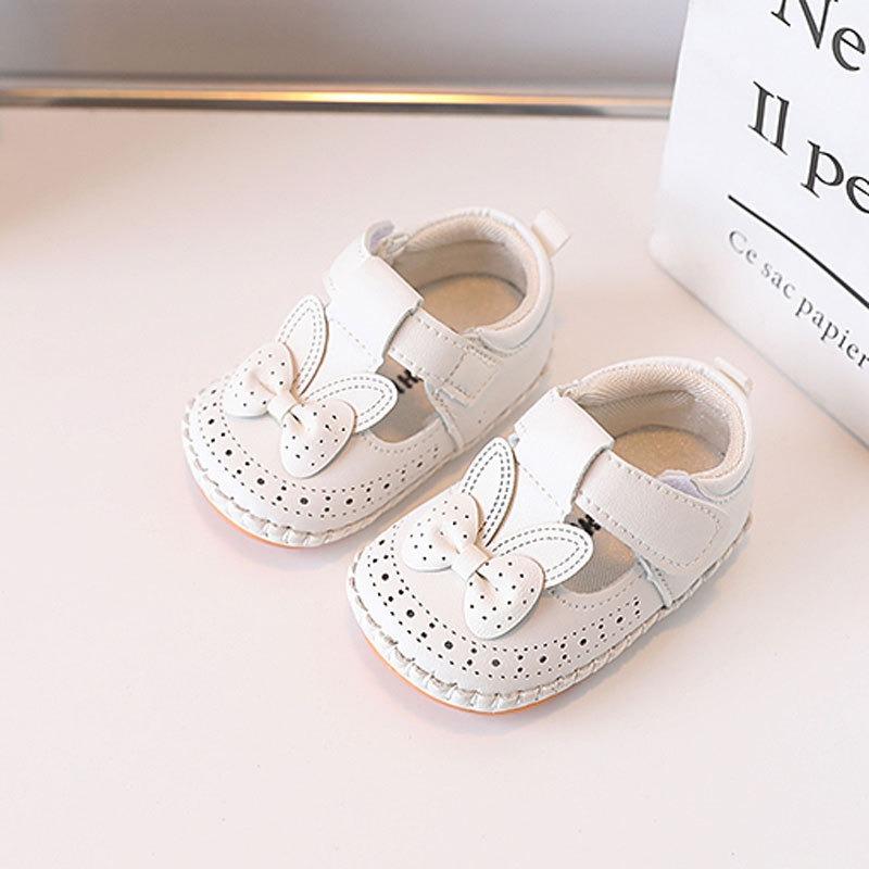 Spring/Summer Walking Shoes for Baby Girls 0-1 Year Old, Cute Princess Shoes, Soft-Soled Wrapped Shoes.