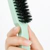Men Beard Brush with Handle Nylon Beard Brush Home Boar Bristle Ergonomic Carved Salon Men Mustache
