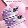 KADEM Pro Realme 14T 5G/14 5G Pouzdro Prsten Stojánek TPU Květiny Kryt na telefon Gradientní Třpytky