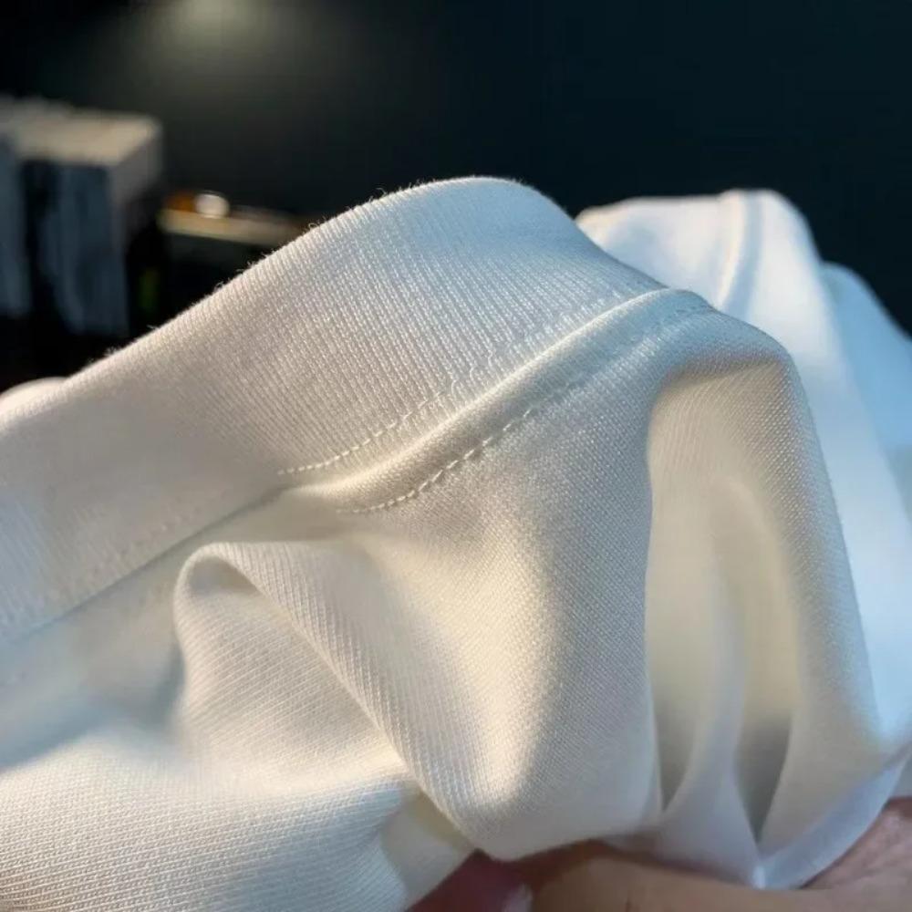 Pánské tričko s letním potiskem ze 100% bavlny, tričko s kulatým výstřihem a krátkým rukávem, nový písmenkový trend 2025, módní, ležérní, ins