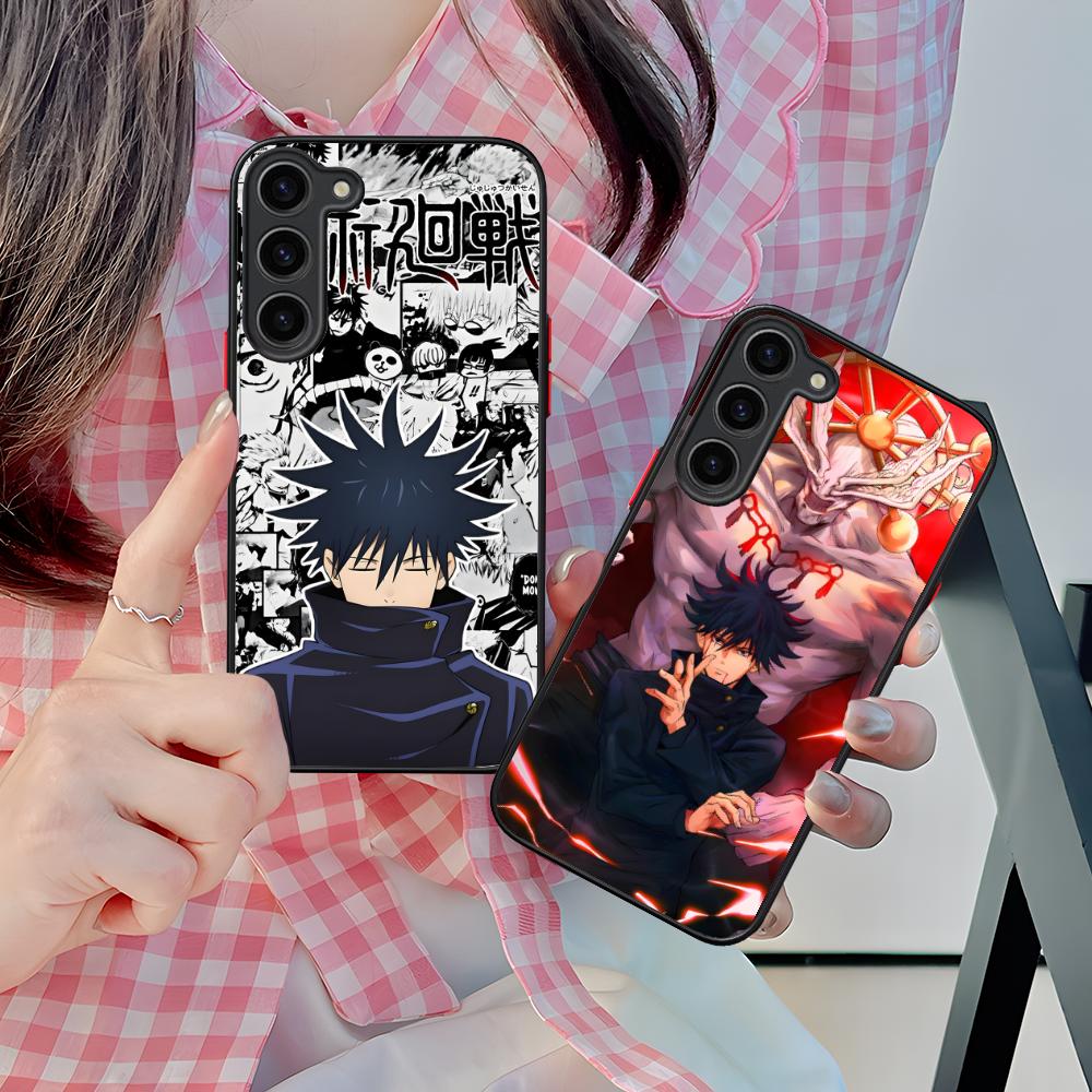 Jujutsu Kaisen Megumi Mobile Phone Case for Samsung Galaxy S25 S24 S23 S22 S21 Plus FE Ultra Colour Silicone Cover Luxury Cover