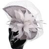 New European And American Style Deep Leather Pink Hair Accessories Mysterious Mesh Cover Headgear Gift Hat