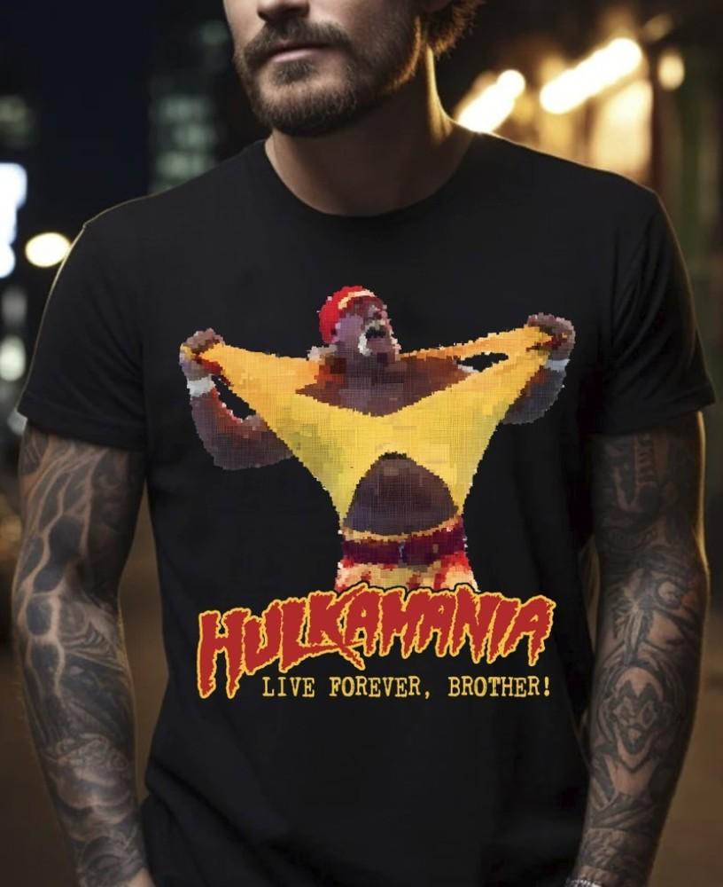 Wrestling Legend RIP Hulk Hogan Black T-Shirt, S-5XL Unisex T-Shirt L