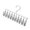 Socks    Multifunctional 360 Degree Rotating 10 Clips Socks Drying Rack for Dormitory Home Balcony