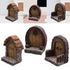 Miniature Garden Door Lawn Ornament Fairy Door for Home Living Room Backyard