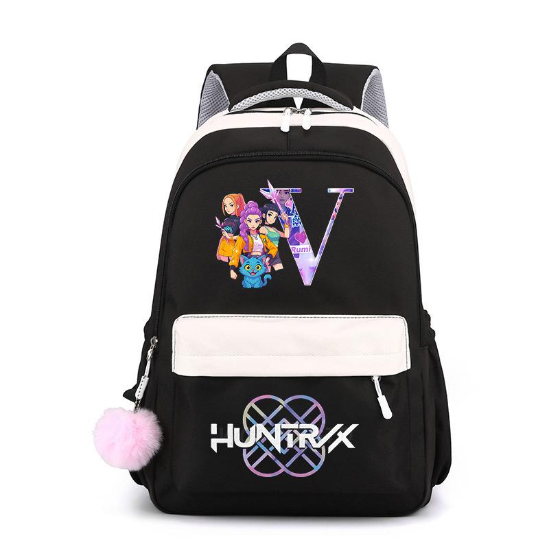 Large Capacity Schoolbag with Shoulder Strap; Student Three-piece Pencil Case Set