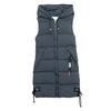 Autunno Inverno Donna Lungo Parka Gilet Caldo Cappuccio Piumino Parka Donna Senza Maniche Gilet Giacca Outwear