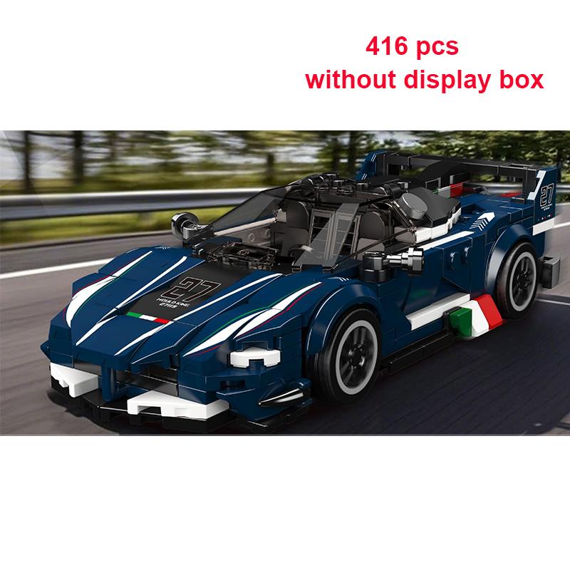 Technical Speed Car MOC City Racing Car Rally Building Blocks Bricks Set Retro Ornament Diy Toys For  Kid Adults Birthday Gifts