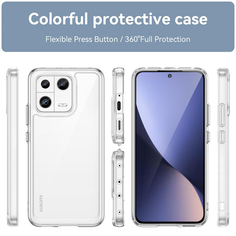 Etui na Xiaomi 13 Pokrowiec Mi 13 Pro Capas Wstrząsoodporny Przezroczysty Wielokolorowy Fundas Xiaomi Mi 12X 12 Lite 12S 12T 13 Pro
