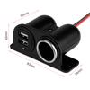 12V/24V Charging Adapter 3.1A Dual USB Car Charger Socket Car Cigarette Lighter Splitter Auto Cigarette Lighter Charging