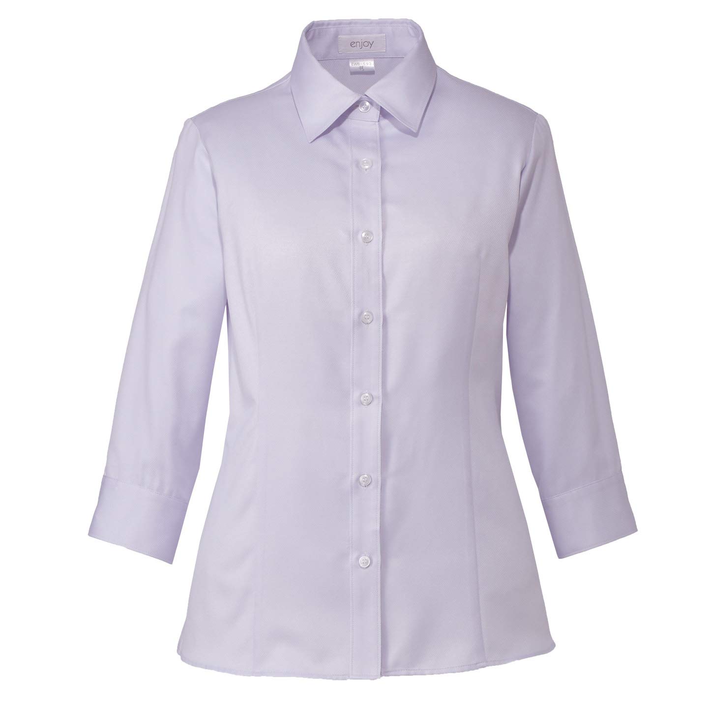 

ENJOY ESB593 FINE KERSEY Sleeve Shirt Size 19 3/4 Blouse, Lavender,