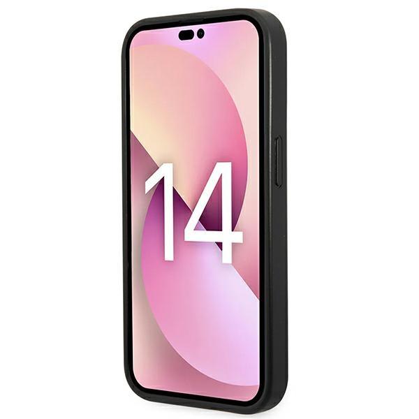 Karl Lagerfeld KLHCP14LSAPCHK iPhone 14 Pro 6.1" Hardcase Black/black Saffiano Choupette Head Patch