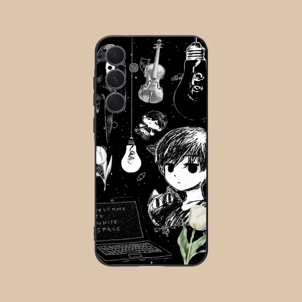 Game O-Omori Phone Case For Samsung S25,24,21,22,23,20,S30,Ultra,Plus,Fe,Lite,Note,5G Black Cover