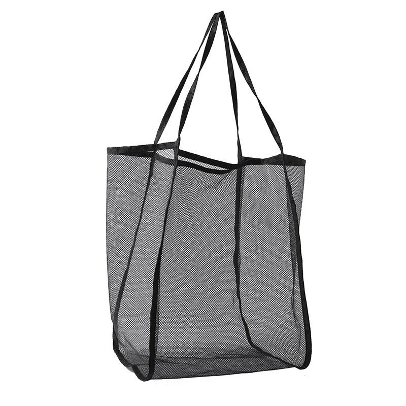 Versatile Colorful Mesh Tote Bag With Large Capacity Perfect For Casual Outings And Beach Trips