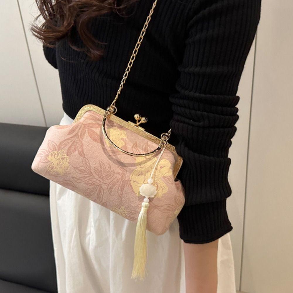 

Вишивка з квітковим візерунком, банкетна сумка, елегантний клатч для ханфу, сумочка в китайському стилі, весілля чорний