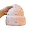 Hat Winter Women's New Korean Style Fashionable and Elegant Rhinestone Knitted Hat Street Style Rabbit Fur Warm Woolen Hat