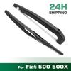 Wiper 11" Rear Wiper Blade Arm Set Kit For Fiat 500 500X 2007 - Windshield Windscreen Tailgate Window Car Rain Brush