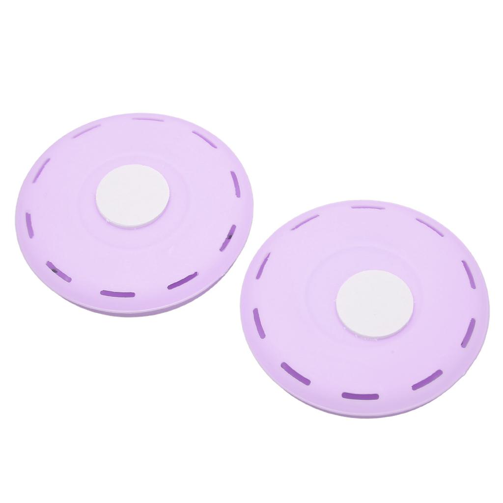 2pcs Adhesive Freshener Box Portable Remove Odor Round Freshener Box for Wardrobe Purple