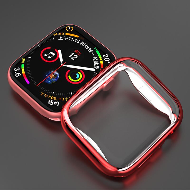 Cover for Apple Watch Case 45mm/41mm 44mm/40mm 42mm/38mm TPU Bumper Accessories Screen Protector iWatch Series 6 4 3 SE 7 8 Case