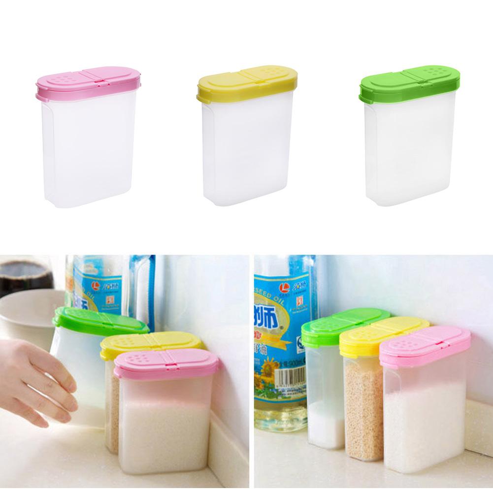 Clear Spice Jars Clear Spice Jars Double Lid Kitchen Storage