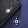 Skyrim Amulet Witch Knot Earring for Women Stainless Steel Witchcraft Drop Earrings Supernatural Wiccan Jewelry Christmas Gift