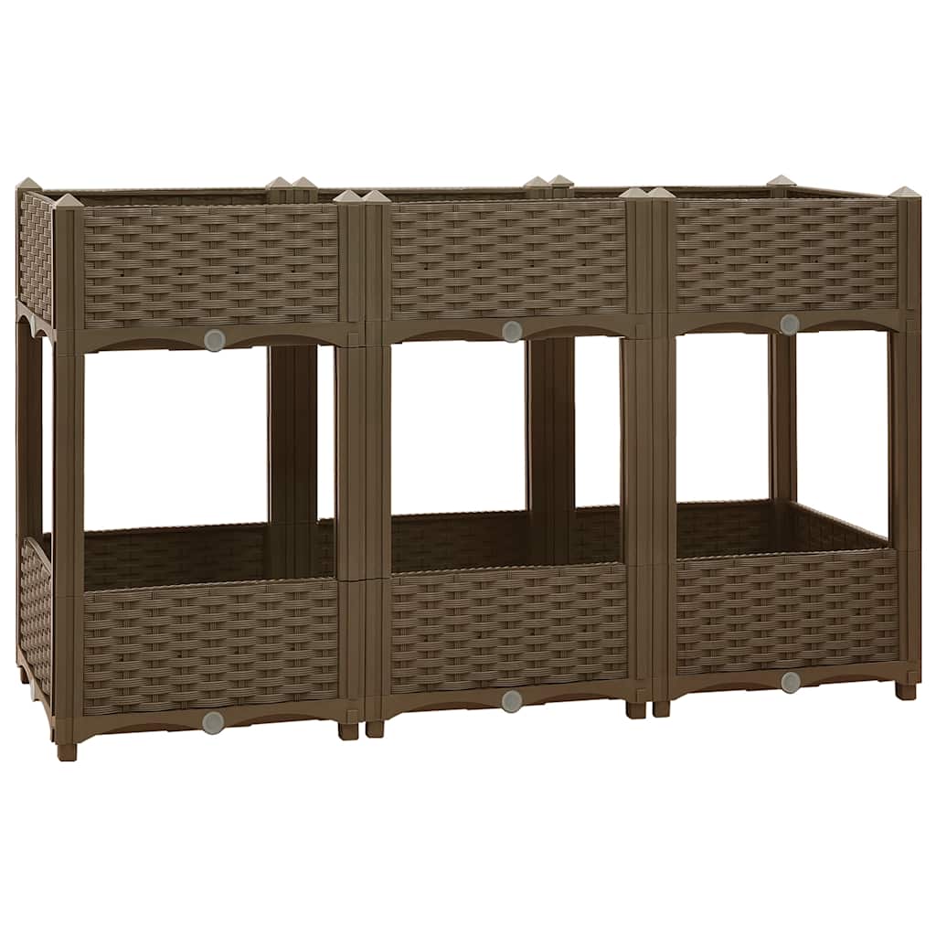 Vidaxl Raised Garden Bed, 120X40X71 Cm, Polypropylene