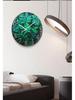Modern European Silent Quartz Wall Clock - 30cm Glass Design for Living Room or Bedroom