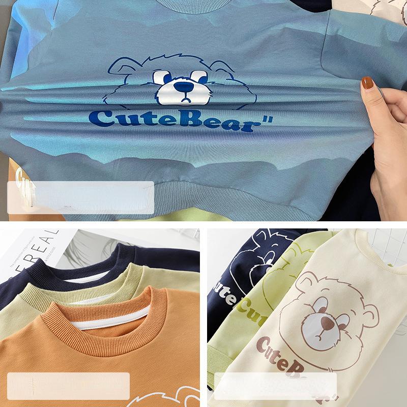 Boys Cartoon Hoodie Autumn Spring and Autumn Children's Top Thin Hoodie