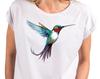 Stylish T-shirts for women hummingbird motif humming bird top with print bird motif ladies shirt women tunic girls large sizes XS-XXXXXL