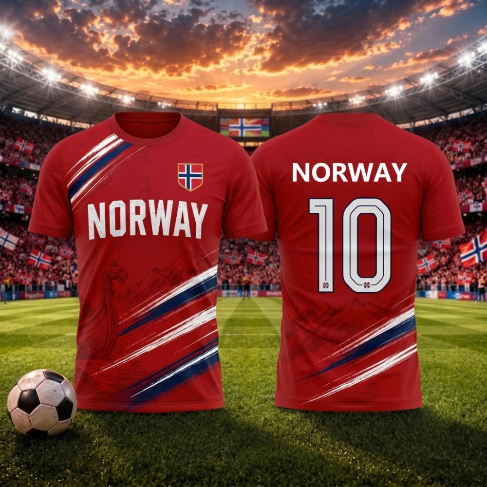 2026 Norwegian Football Team Jersey - Norwegian Fan Gift - National Team T-shirt - Summer Sports Men s T-shirt S