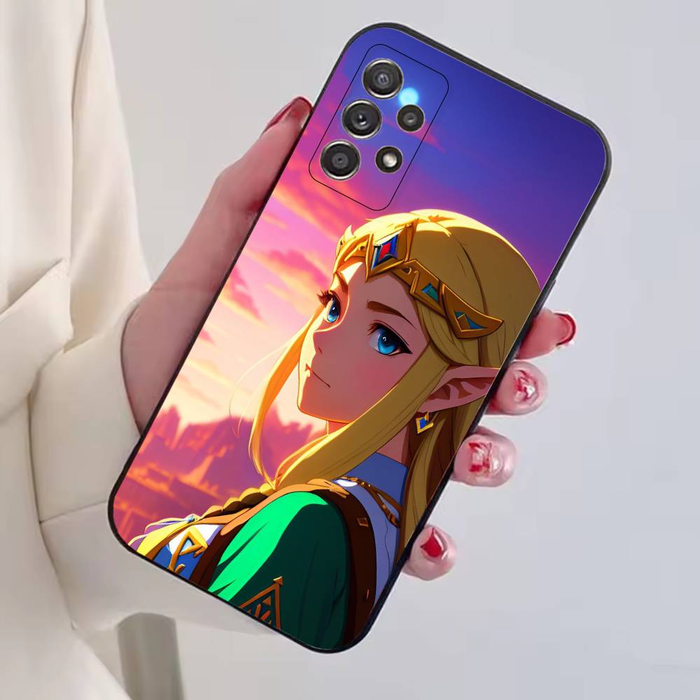 Game The Legend of Z-Zelda Princess Phone Case Black Silicone Soft For Samsung S25,S24,S21,S22,S23,S30,Ultra,S20,Plus,Fe,Lite