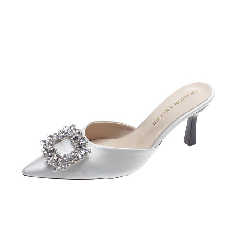 

Сумка с квадратной пряжкой из стразов, полусабо, босоножки на высоком тонком каблуке, шлепанцы, женские 40