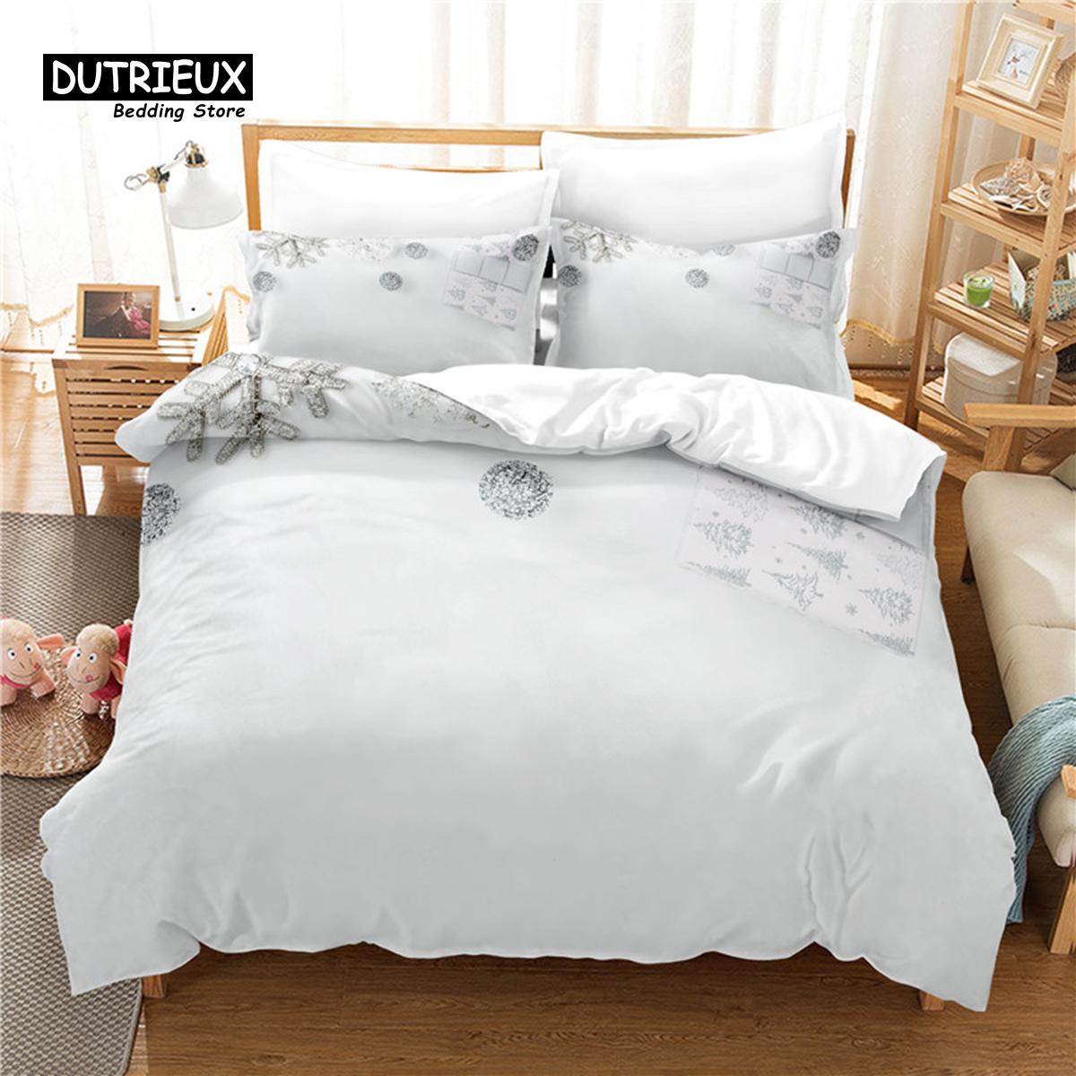 

Comforter Christmas Present Bedding Set 3Pcs Soft Comfortable Breathable For Bedroom Guest Room Decor Comforter (quilt)-EU Single(135*200cm)3pcs