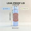 PC Plain White Blank Texture Print 750ml colorful plastic sports water bottle leakproof pop up lid with straw for outdoor work home use