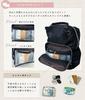 Gisele Backpack, Large Capacity, Water-Repellent, A4 Size, PC Size, Lightweight, Nylon, Mother's Bag, Cooler and Heat Insulated Pockets, Double