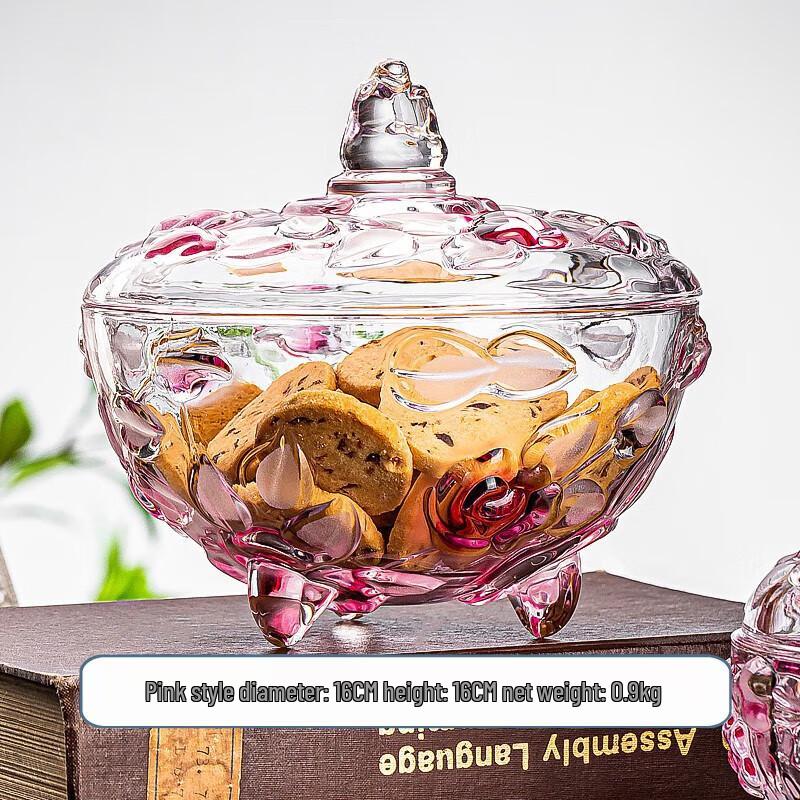 Nordische Stijl Glazen Snoep- en Gedroogd Fruit Bewaarpot