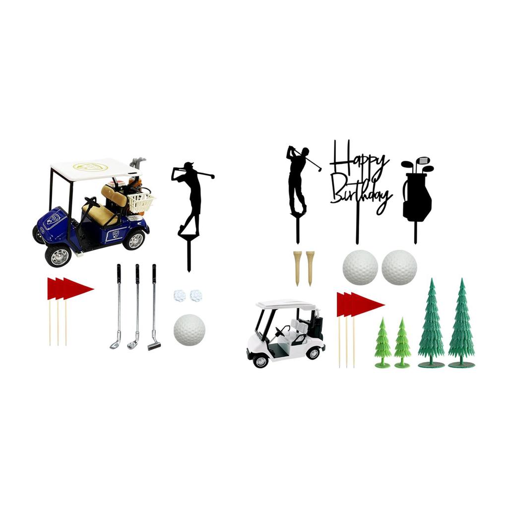Decorazioni per Torta di Compleanno Palline da Golf in Acrilico Decorazioni per Cupcake Ornamenti per Padre Papà Uomini Set di Articoli per Feste